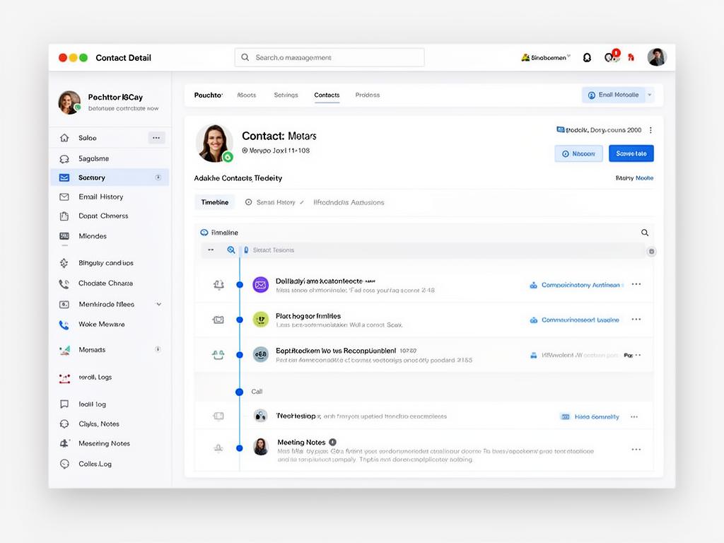 통합 연락처 및 히스토리 관리